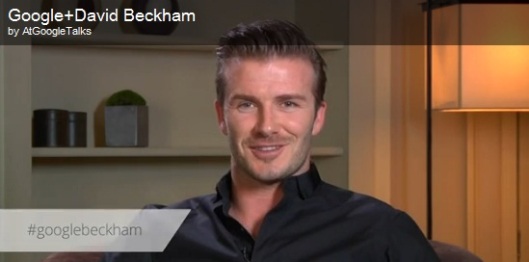 David Beckham Google Hangout 